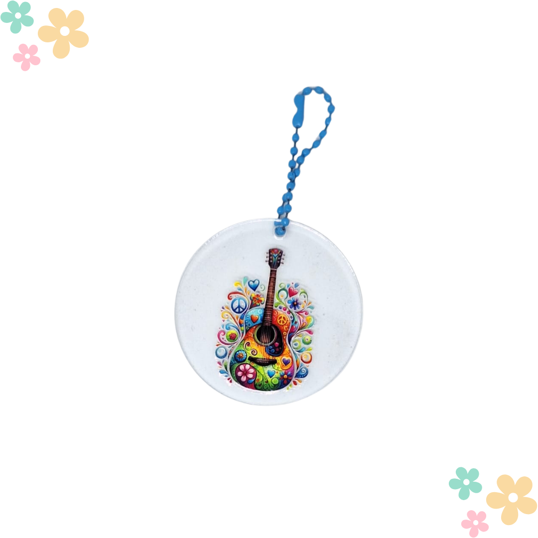 Porte-clés rétro personnalisable – Cadeau original fait main