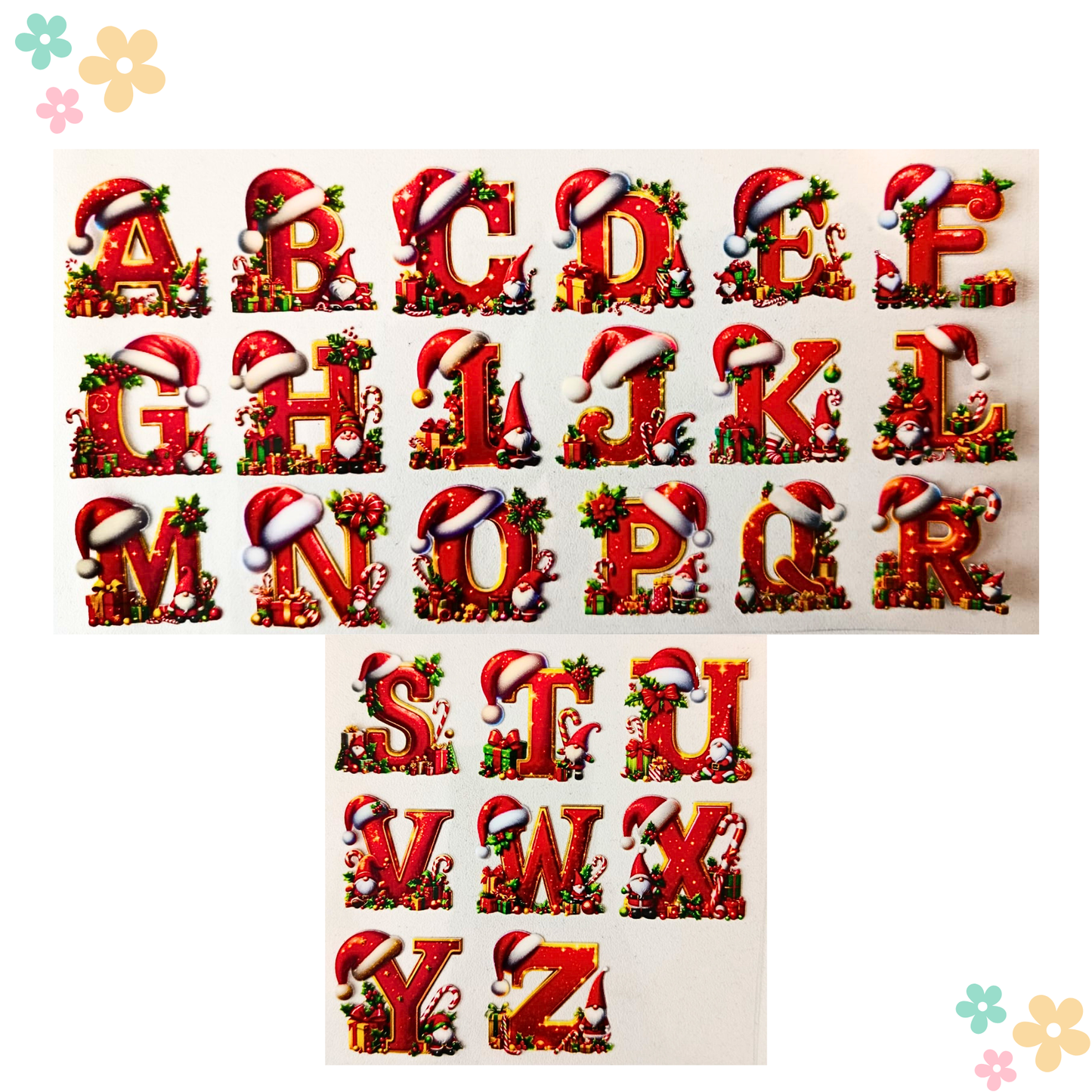 Alphabet Bonnet Noel