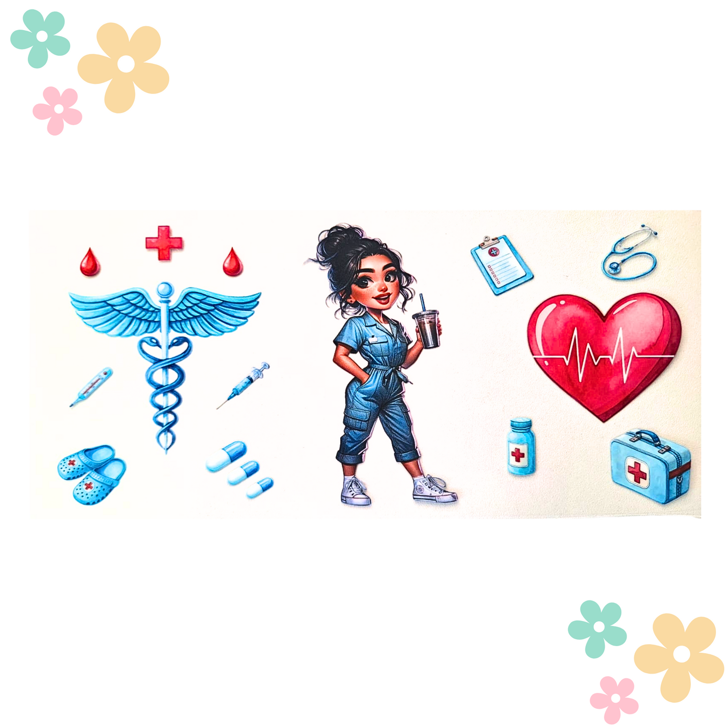 Wrap Infirmière main poche