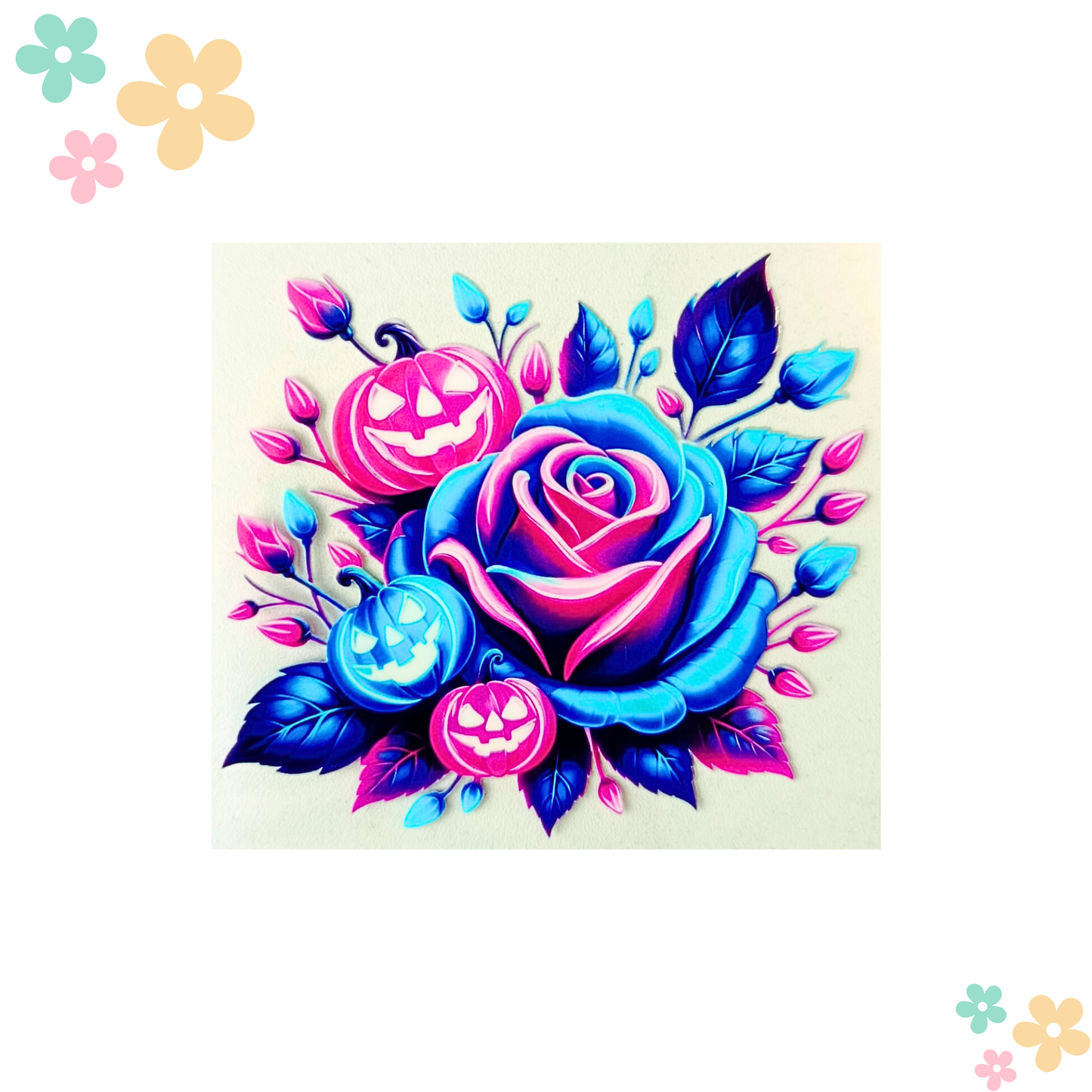 Rose Bleu 3 Citrouilles