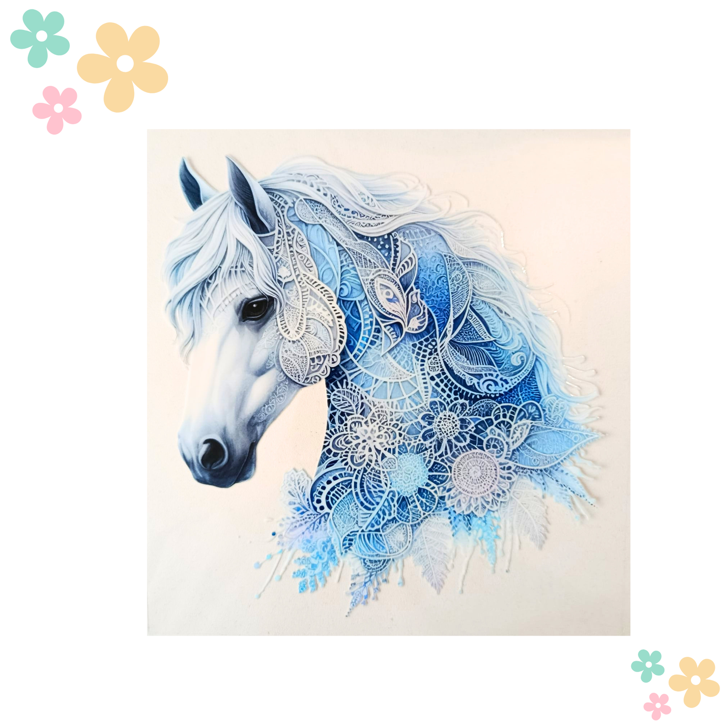 Cheval Dentelle Bleue