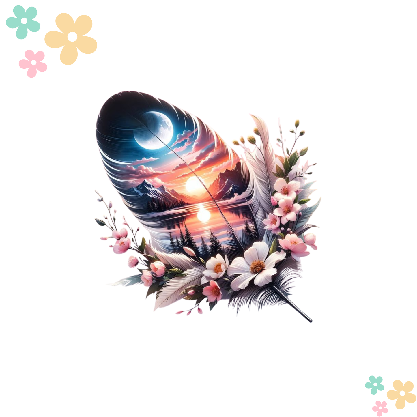 Plume Florale et Nuit