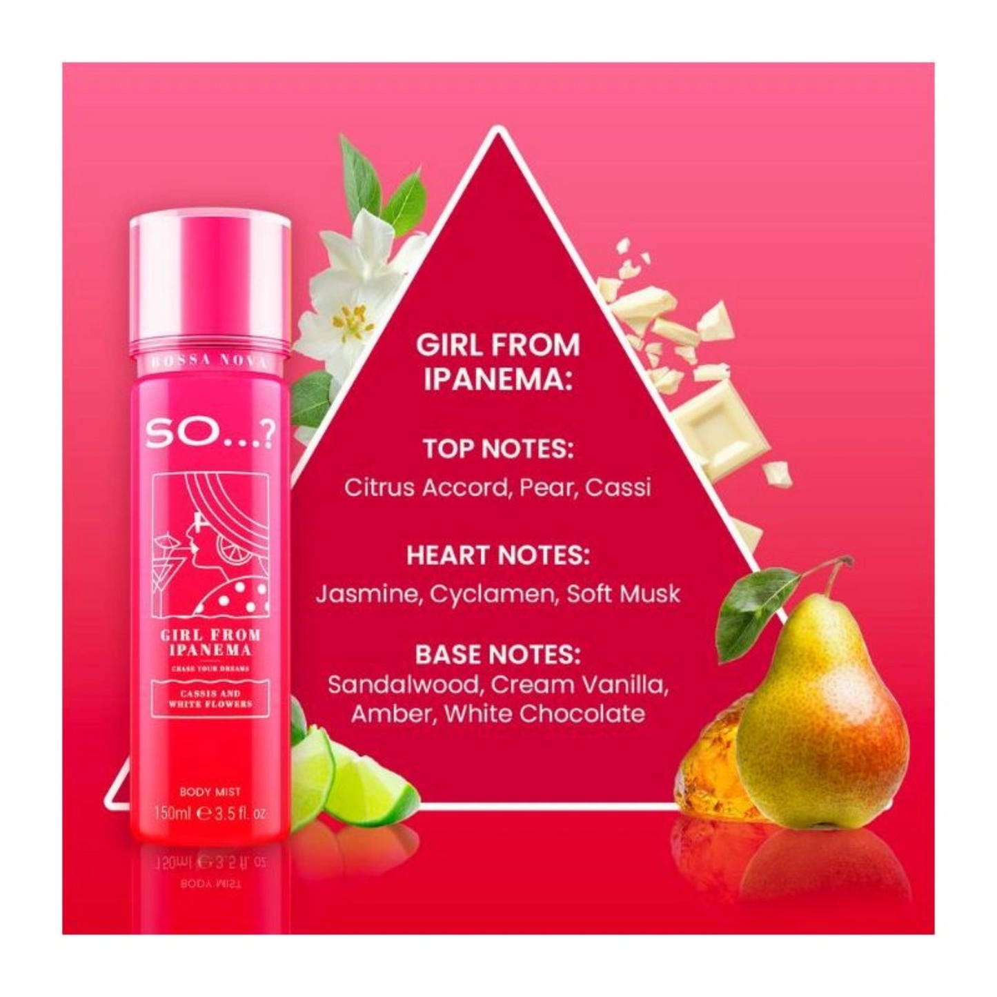 Brume pour le corps So …? BOSSA NOVA 150 ml parfum au choix Collection Temporaire