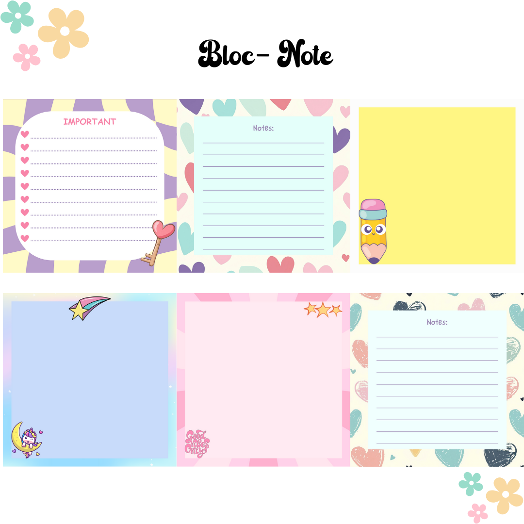 Petit bloc-notes fait main – Papeterie originale