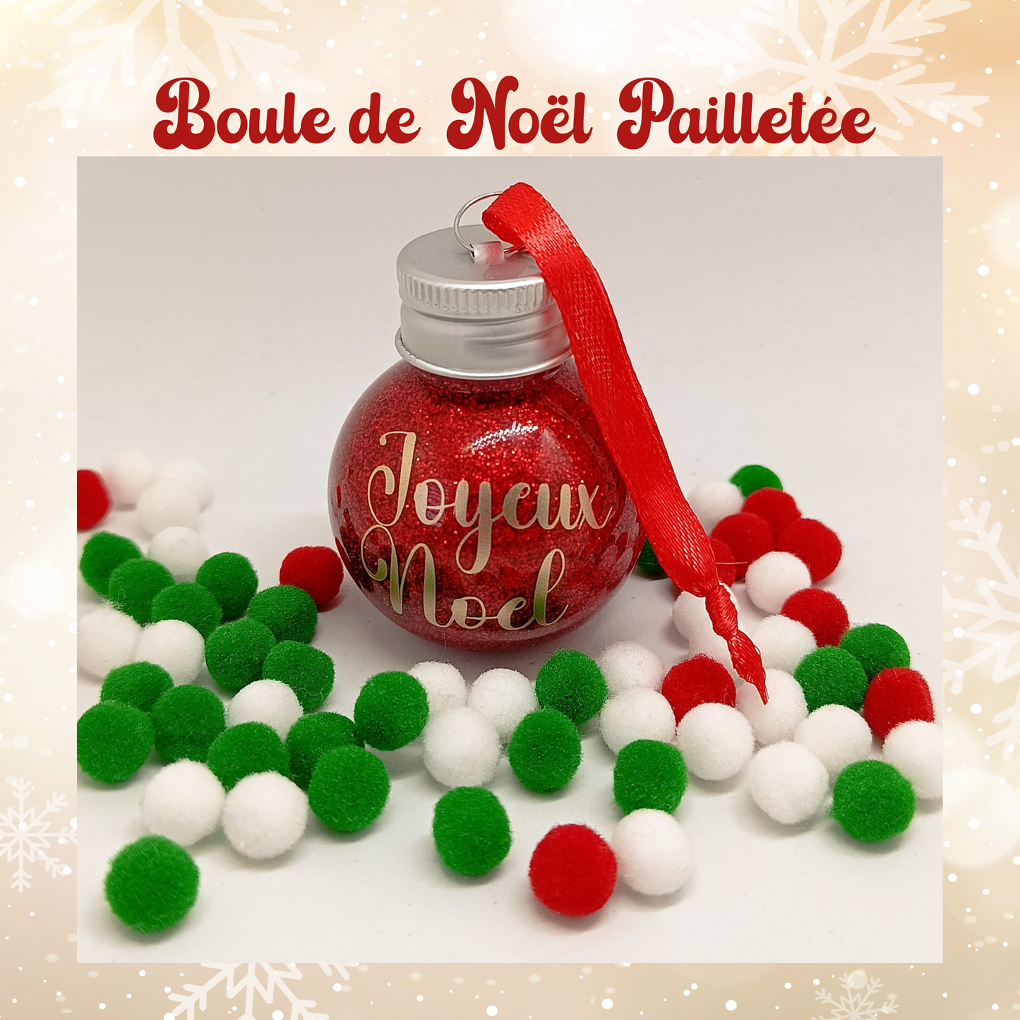 Boule de Noël Pailletée