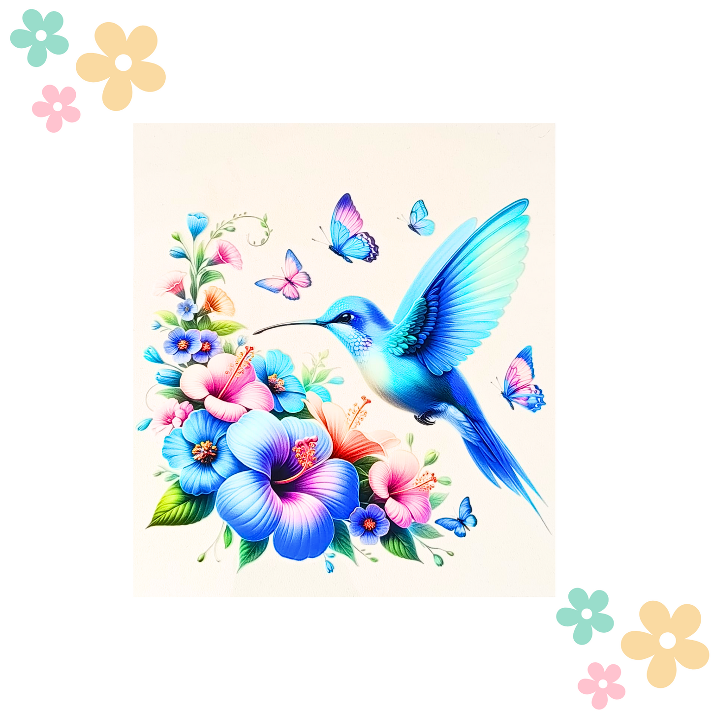 Colibri Hibiscus Bleu