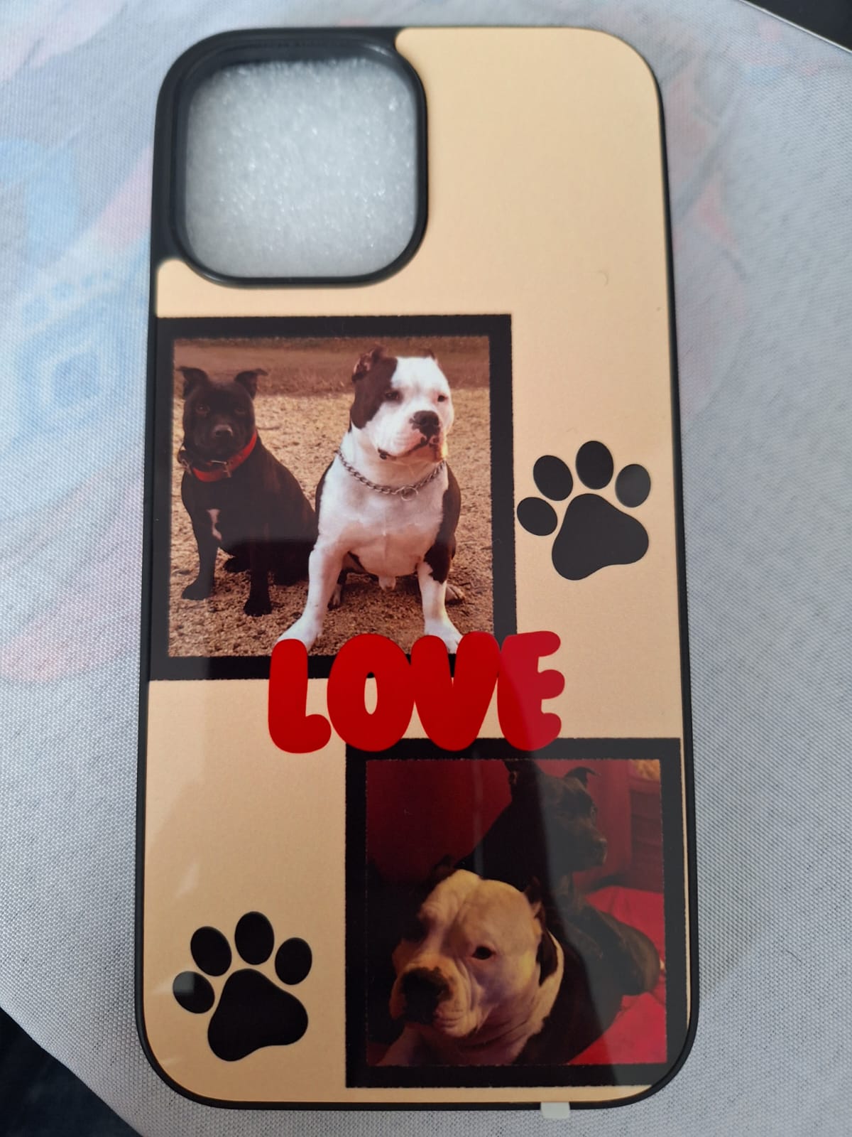 Coque iPhone personnalisée avec photo d'un chien