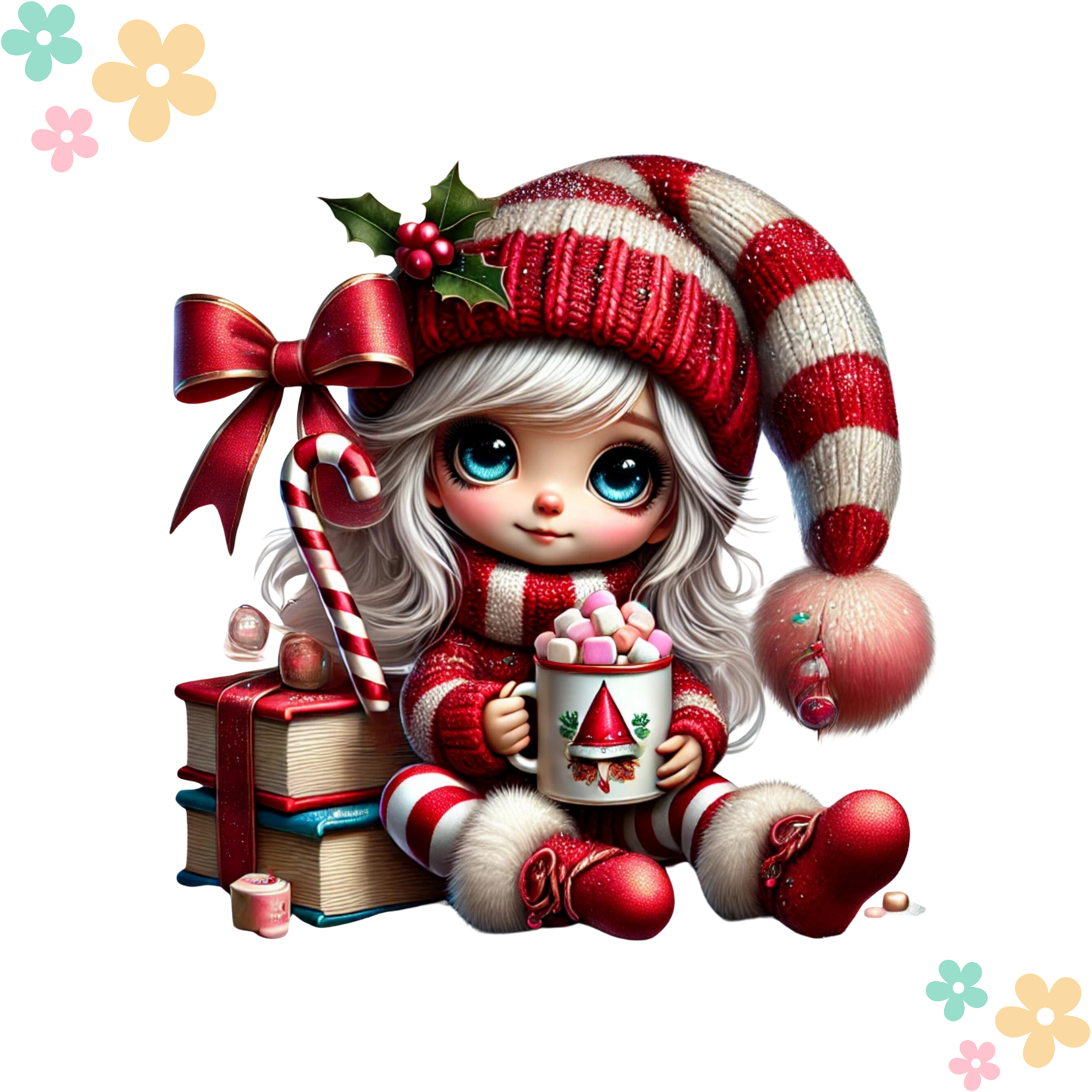 Fille Rouge et Blanc