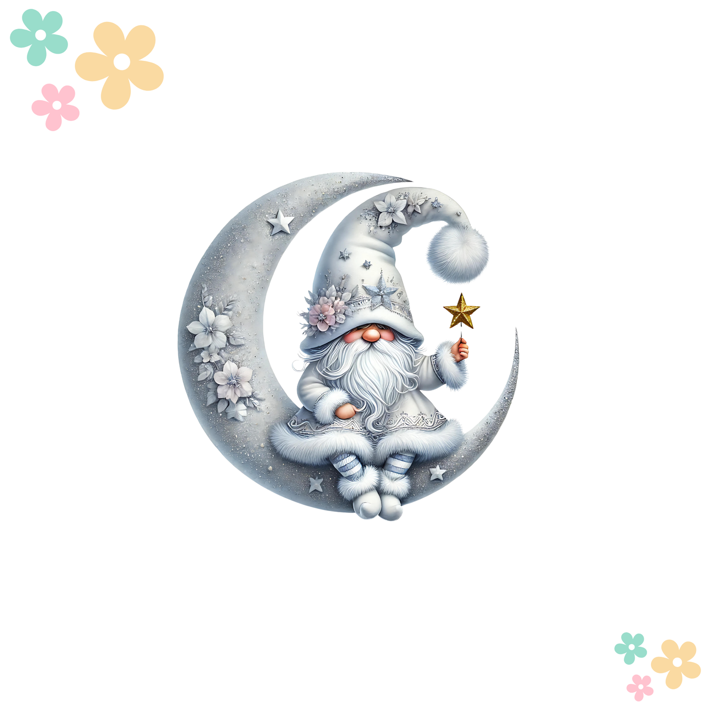 Gnome Etoile sur la Lune