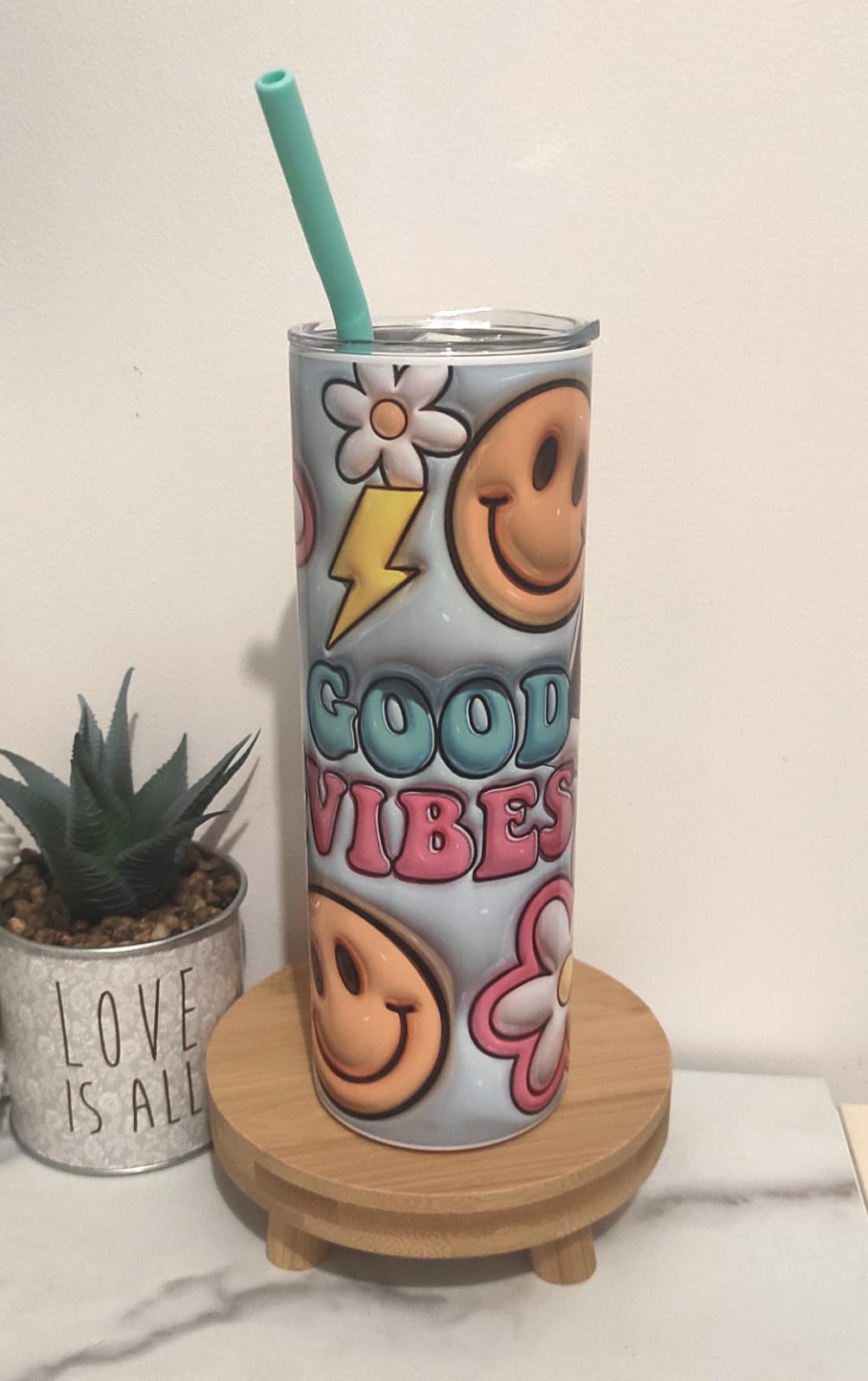 ✌ Tumbler Skinny Good Vibes ✌