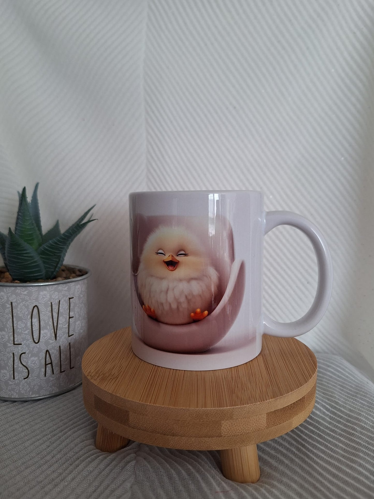 🦋Mug - poussin 🦋 MODELE D'EXPOSITION
