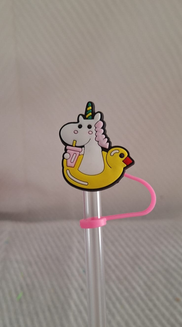 Capuchon de paille Licorne canard