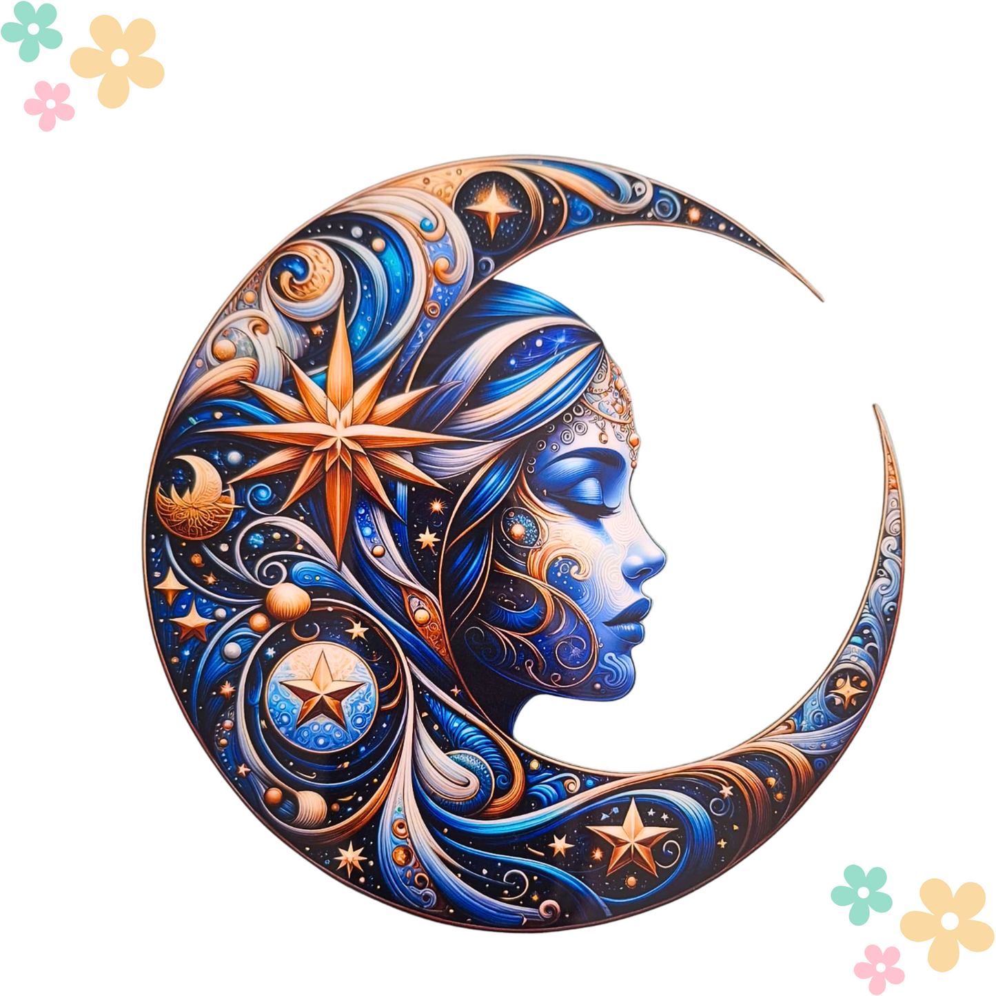 Lune Bleu Etoile