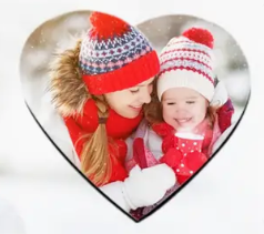 Magnet en forme de cœur personnalisé avec photo
