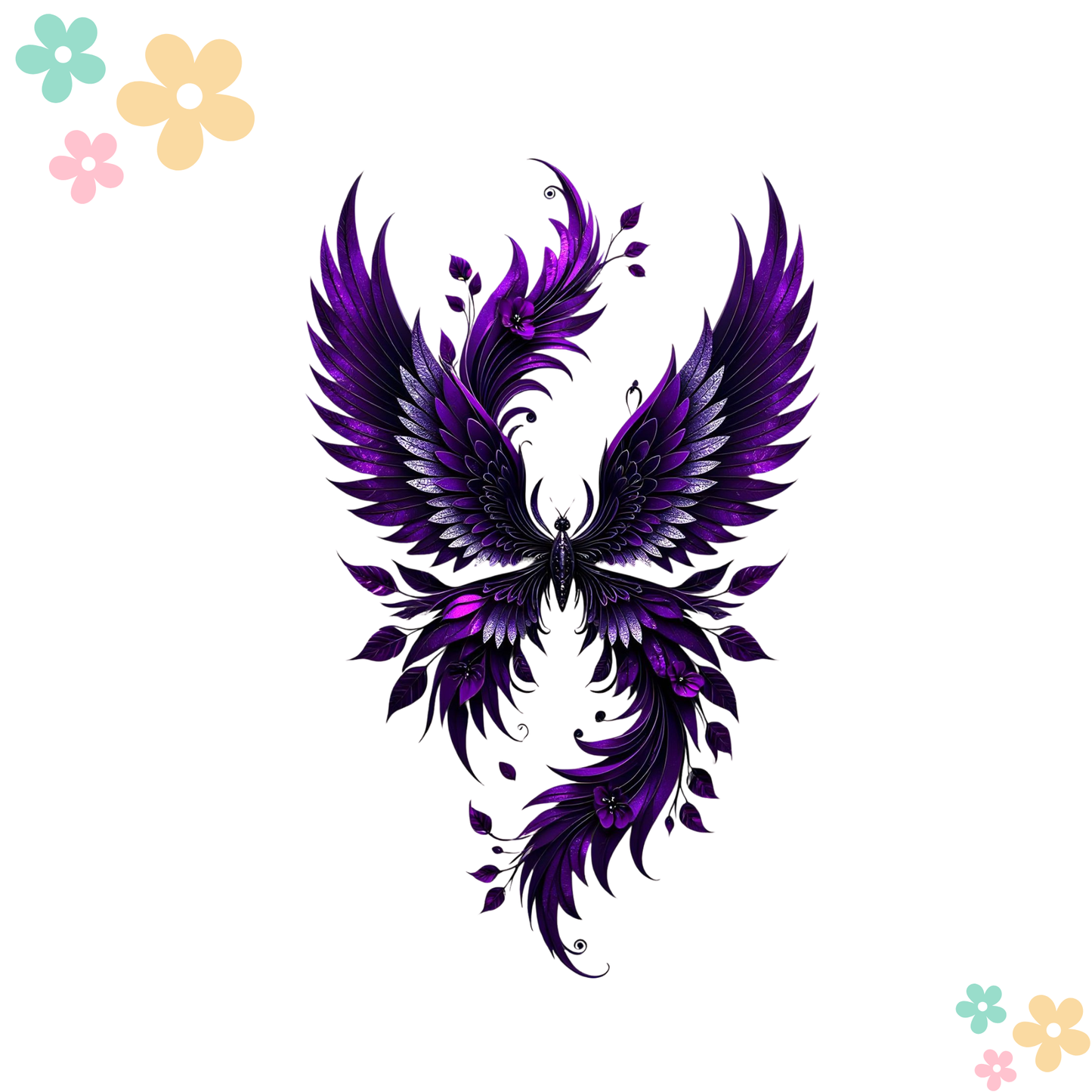 Papillon Floral Violet