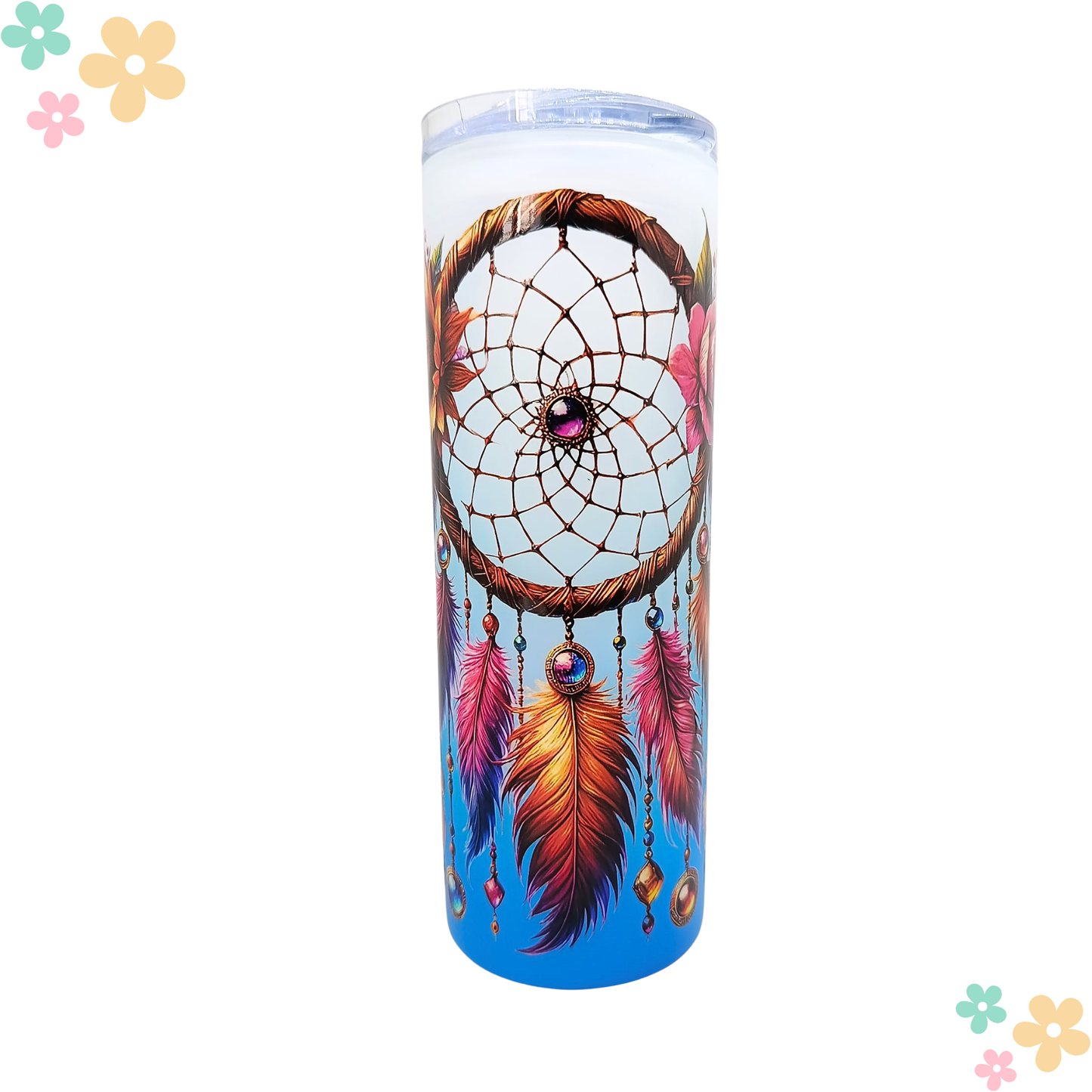 Tumbler Effet Verre Givré Coloré Personnalisable – 750 ml