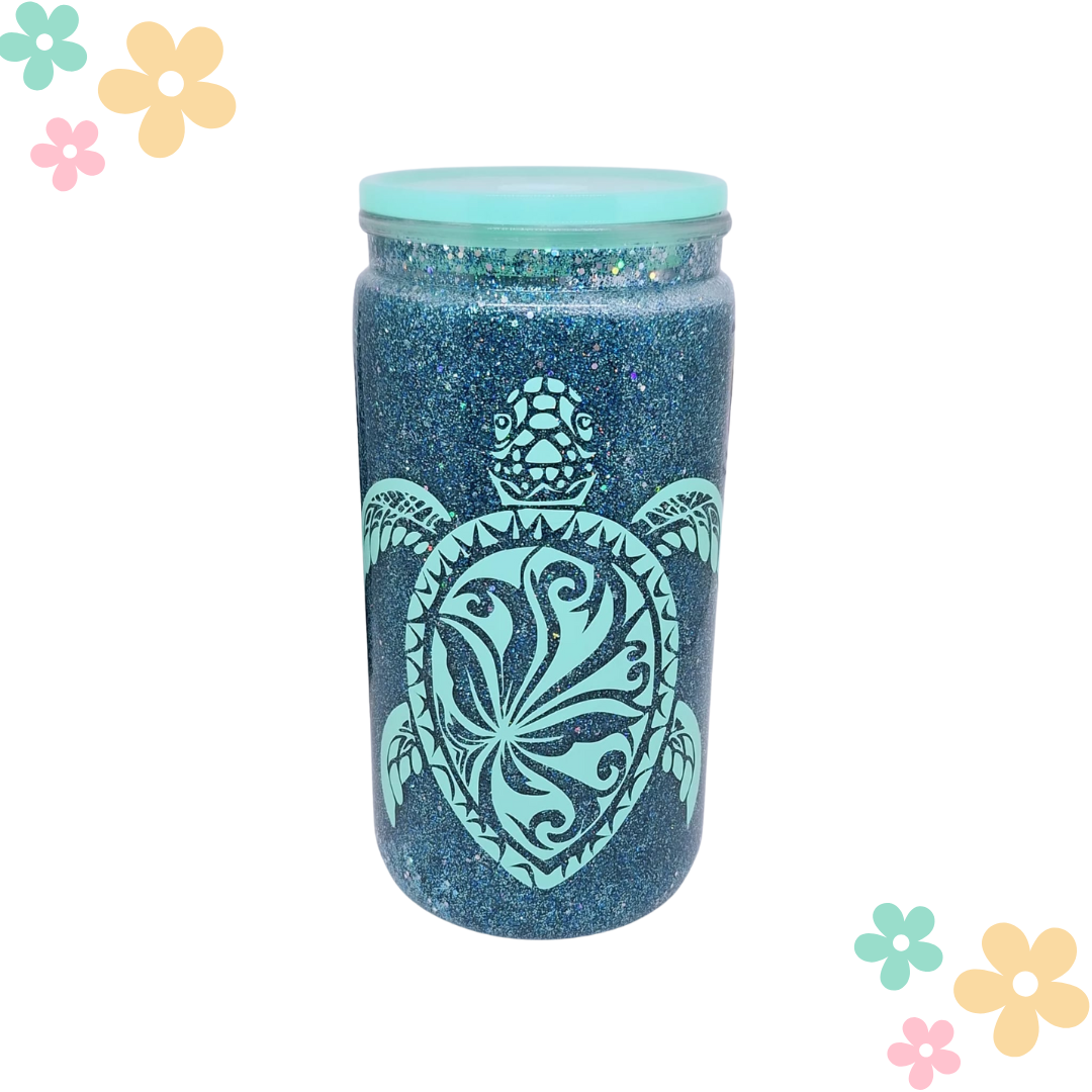 Tumbler Can Boule à Neige Personnalisable - 400ml avec Paillettes