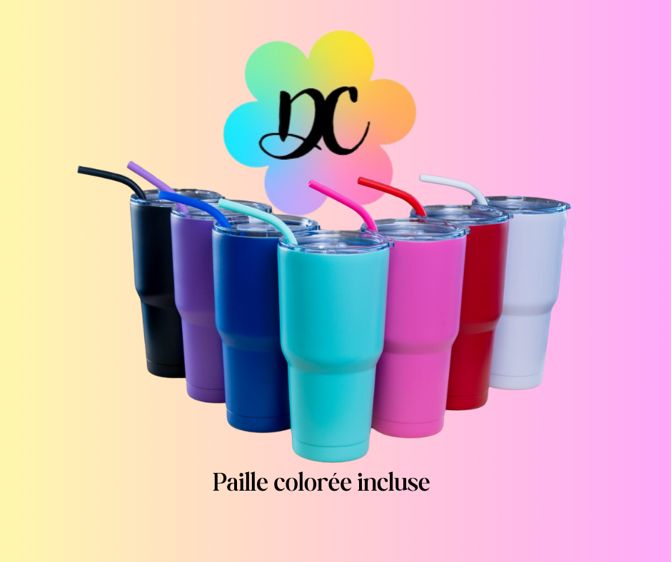 Tumbler Américain Personnalisable en Plusieurs Couleurs - 887ml