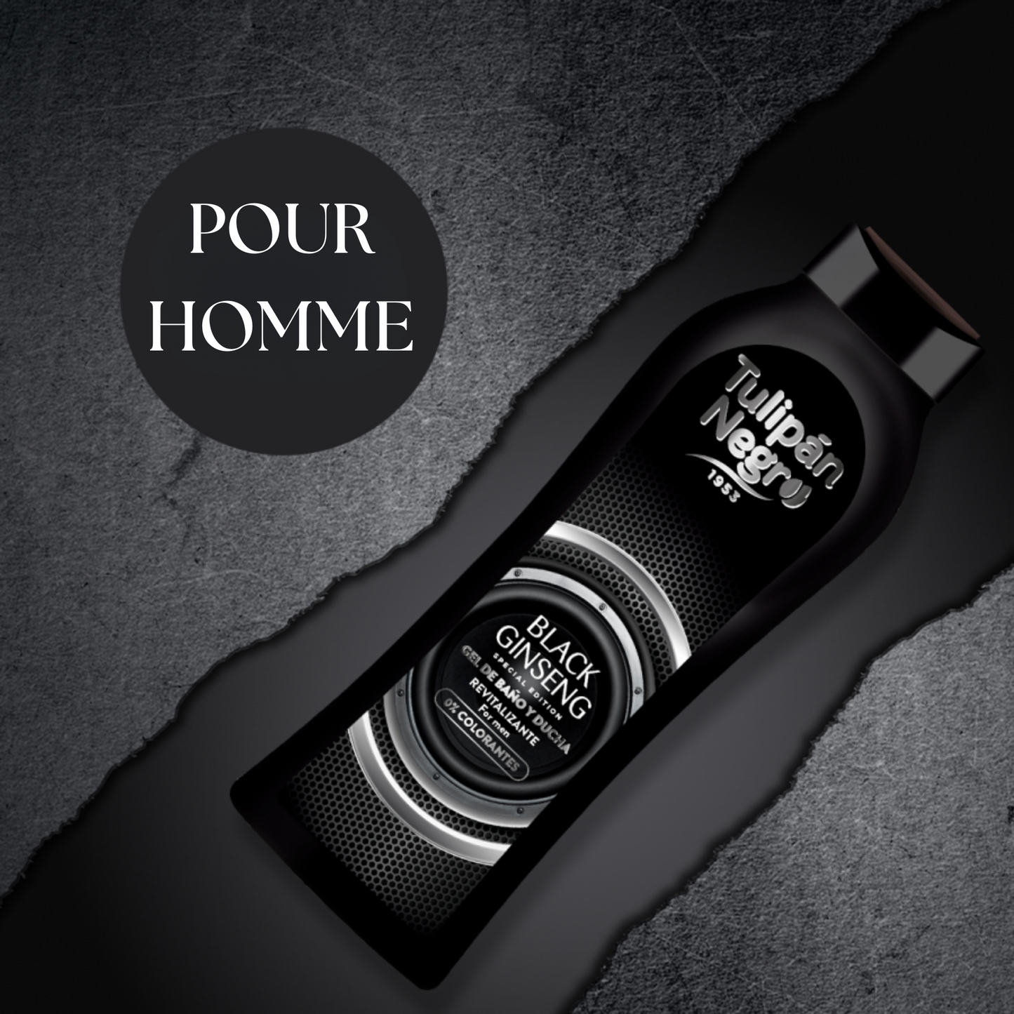 Gel douche Tulipan Negro - Black Ginseng Homme - 650ml