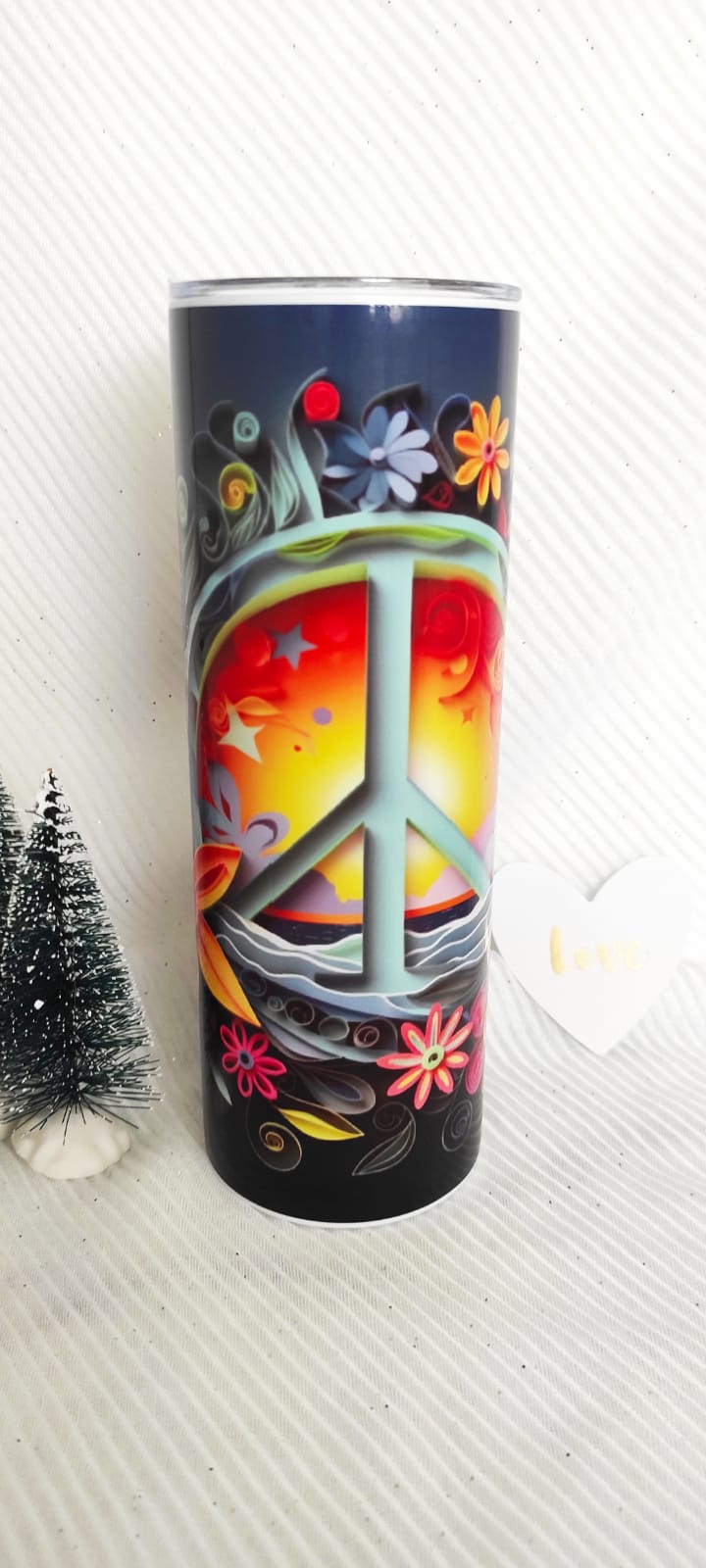 🌼Tumbler Skinny Peace & Love 🌼