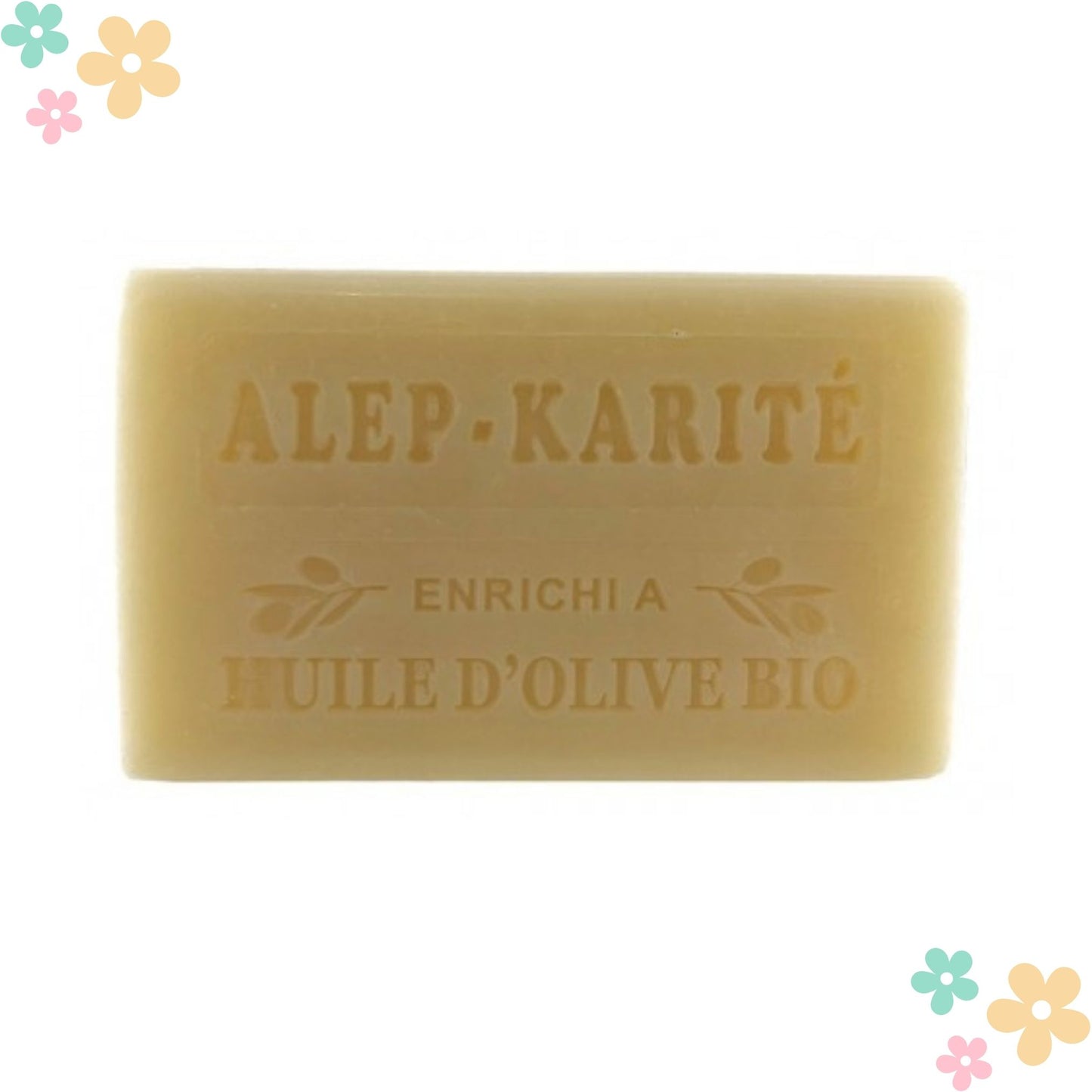 Savon Marseille/Alep/beurre de karité 100g
