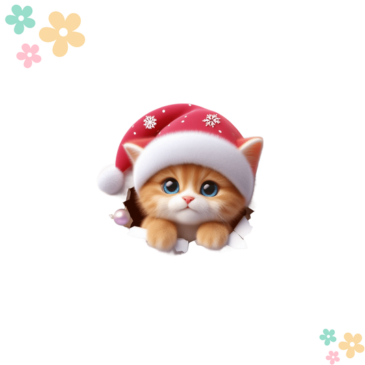 Chaton Noel Profil Gauche