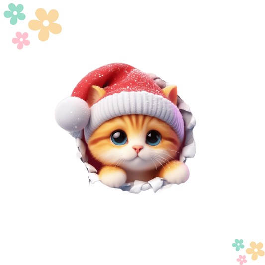 Chaton Noel Profil Droit