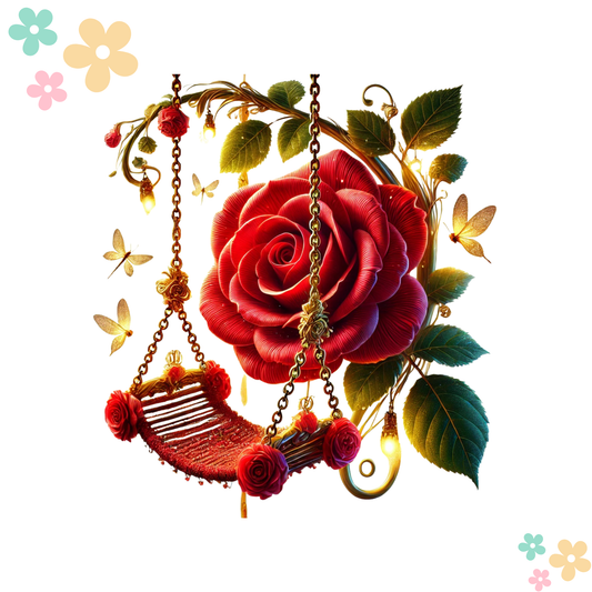 Rose Rouge Balançoire