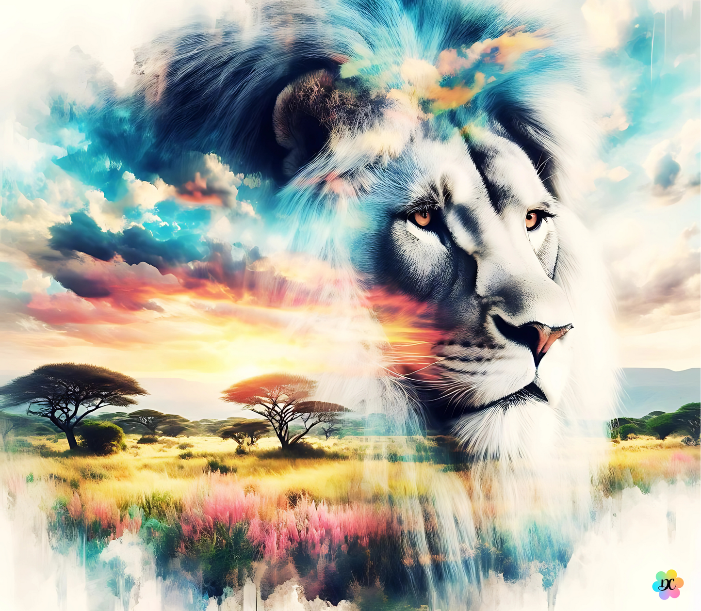 Lion Paysage
