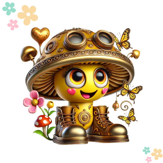 Champignon Steampunk Jaune