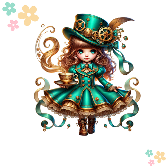 Fille Thé Steampunk