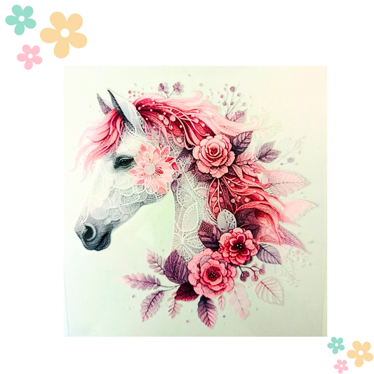 Cheval Dentelle Rose
