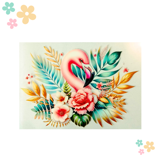 Wrap Flamant Feuillage