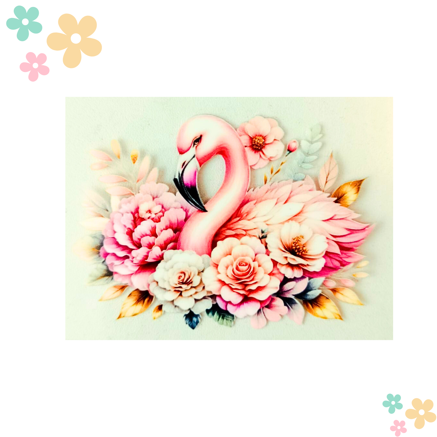 Wrap Flamant Fleurs Roses