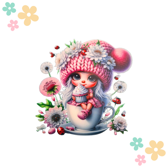 Fille Cupcake Robe Rose