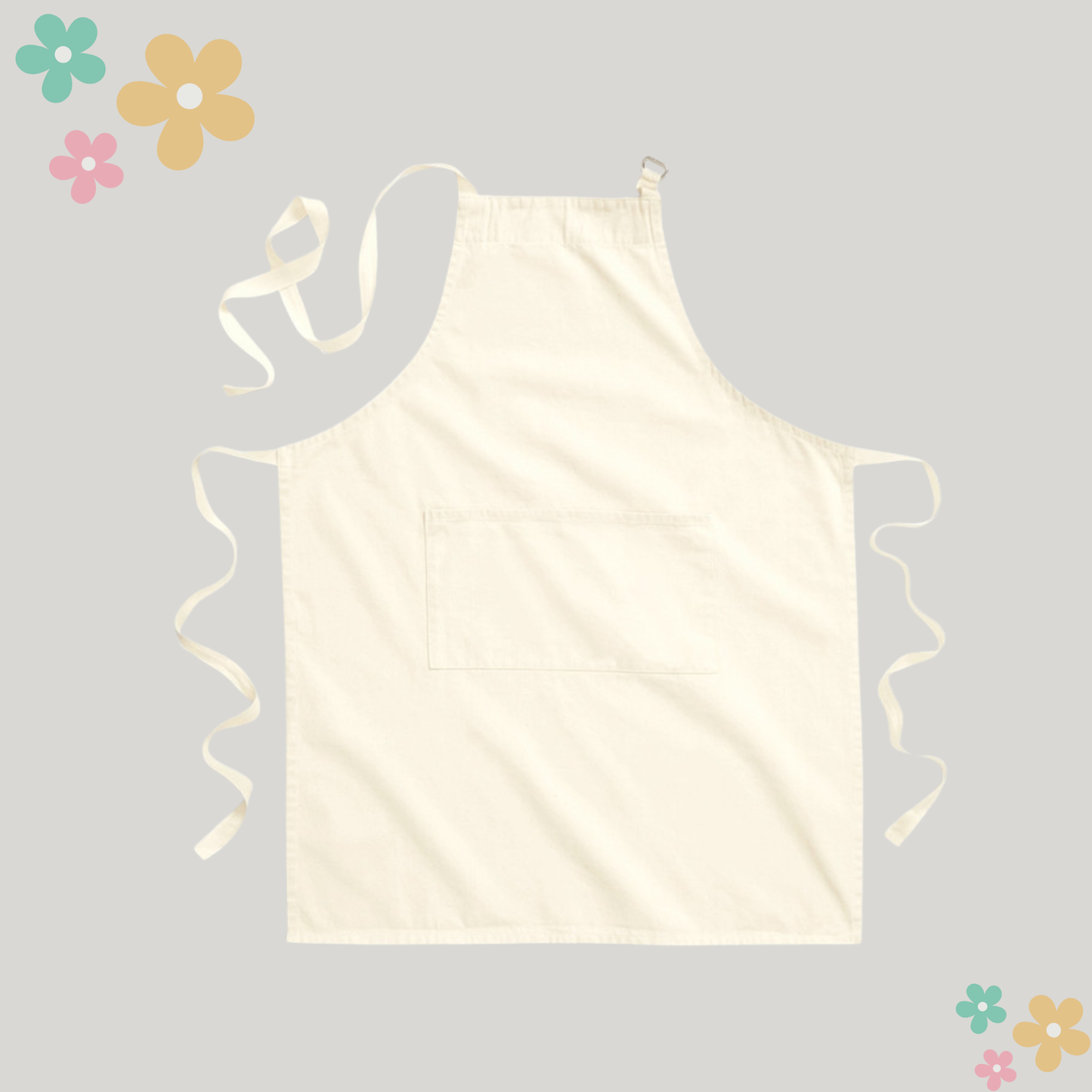 Tablier adulte en coton - Personnalisable- DTF