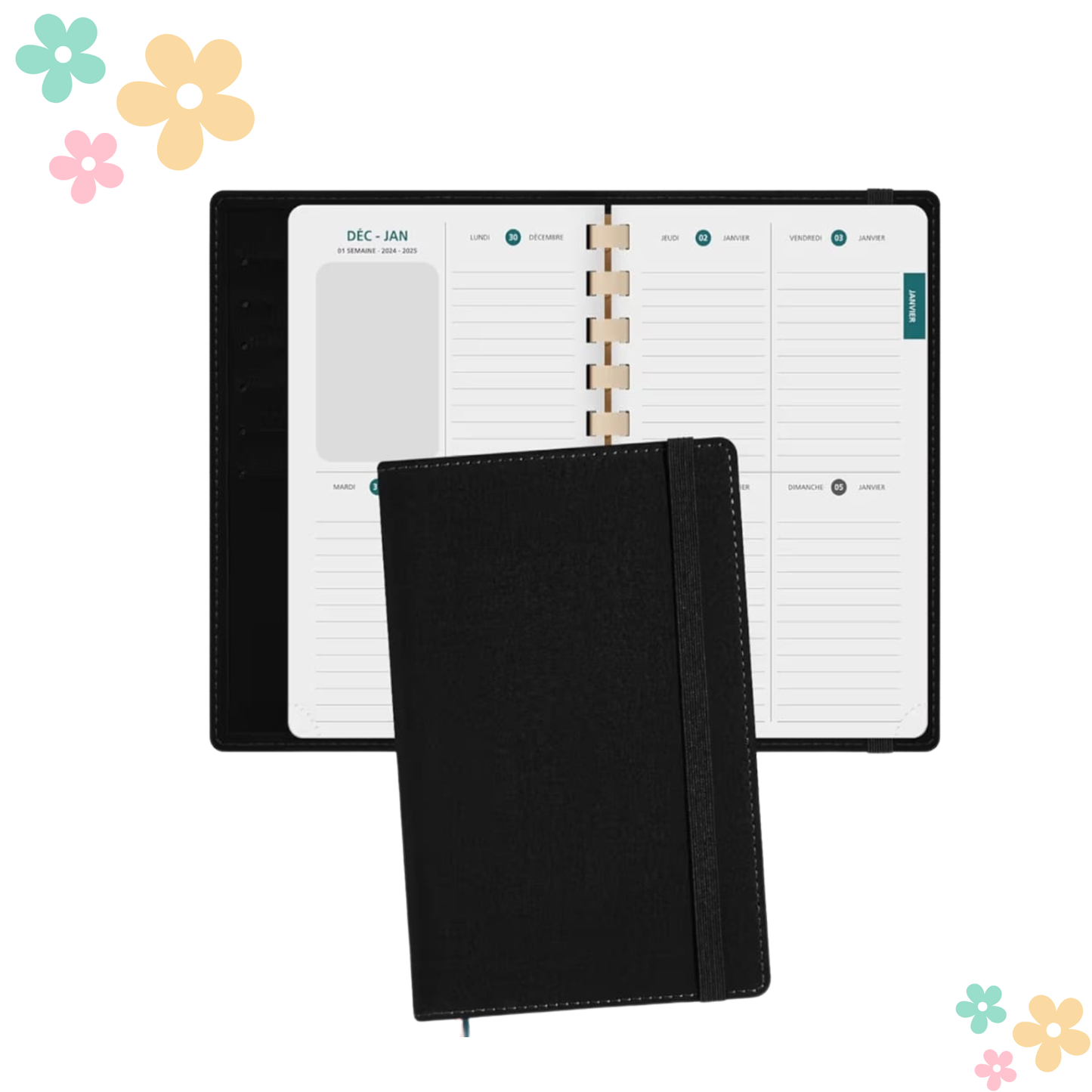 Agenda calendaire personnalisable – Format 17 cm
