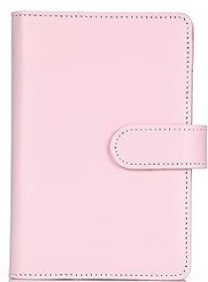 Agenda budgetaire A6 personnalisable en coloris rose, ideal pour une touche elegante et feminine.