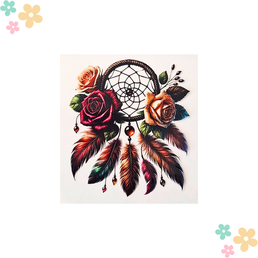 Attrape-Rêves Plumes Roses