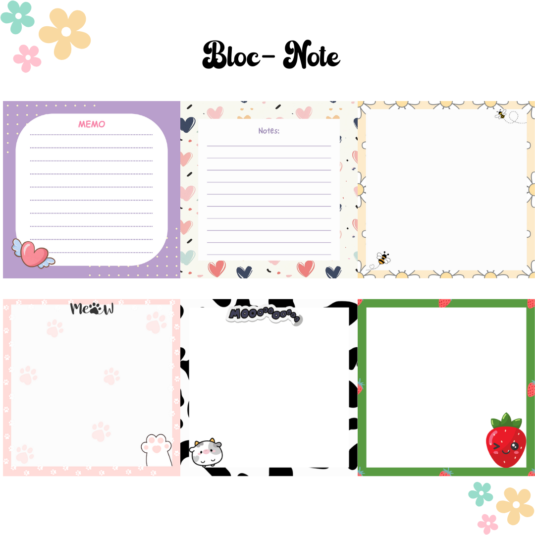 Petit bloc-notes fait main – Papeterie originale