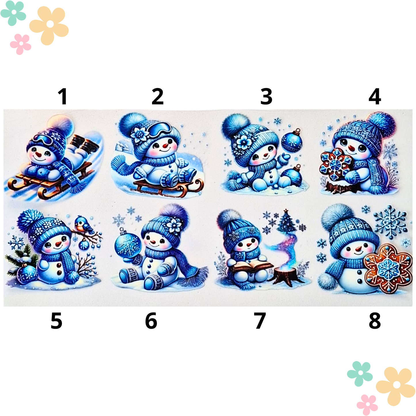 Bonhomme de neige Bleu