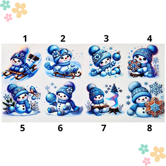 Bonhomme de neige Bleu