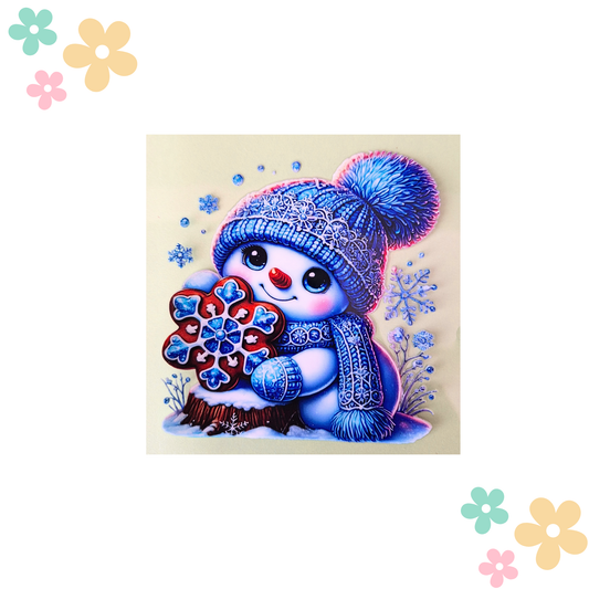 Bonhomme de neige étoile Biscuit