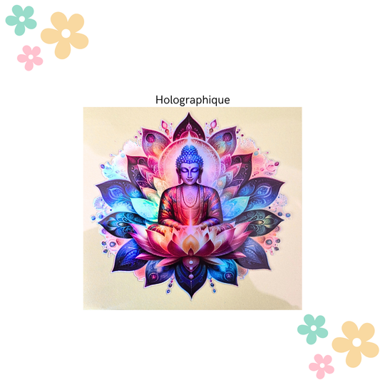 Bouddha Lotus Holographique