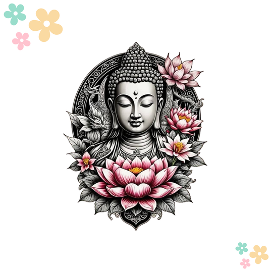 Bouddha Noir et Blanc