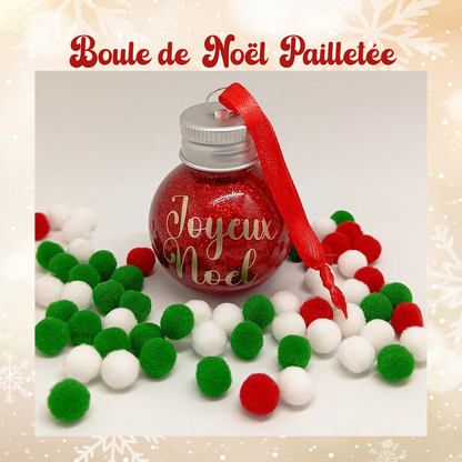 Boule de Noël Pailletée