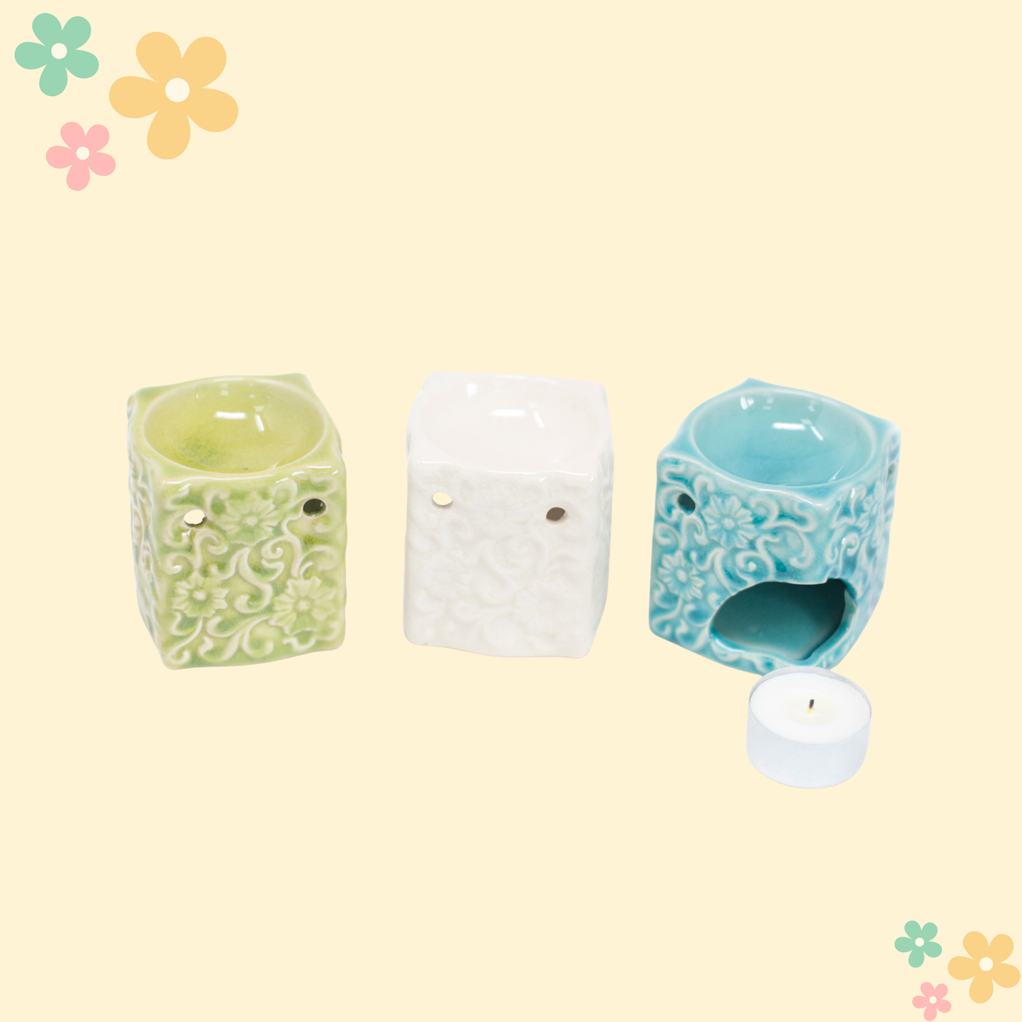 Brûleur Floral Carré