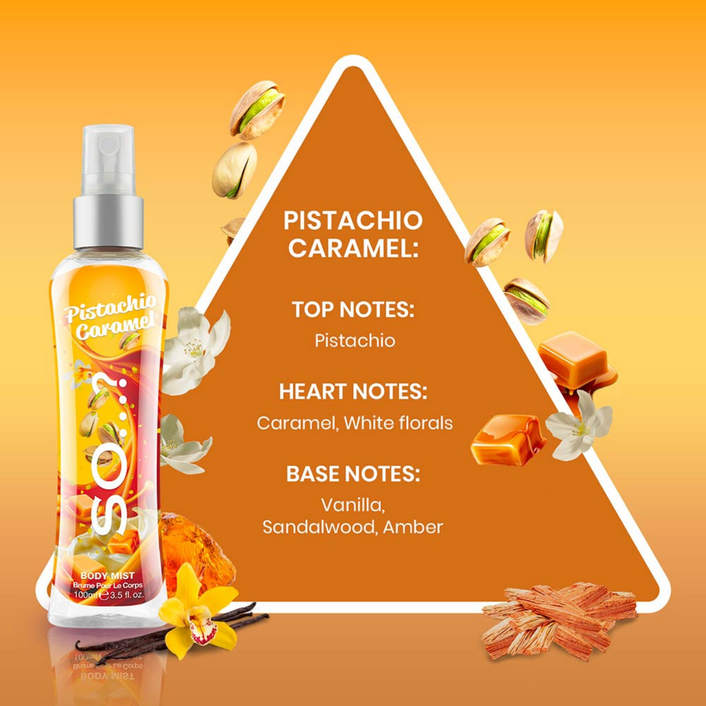 Brume pour le Corps So…? (100 ml) – Caramel Pistache
