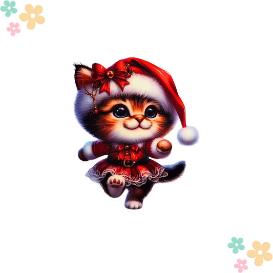 Chaton Robe de Noel