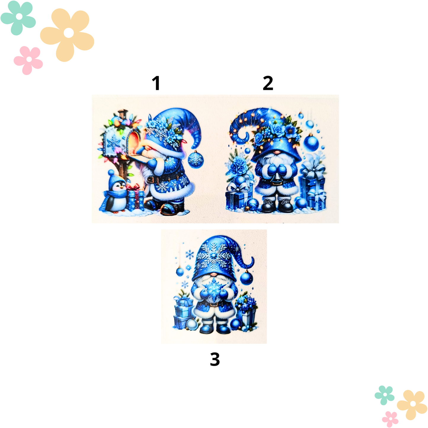 Gnomes noël bleu #1